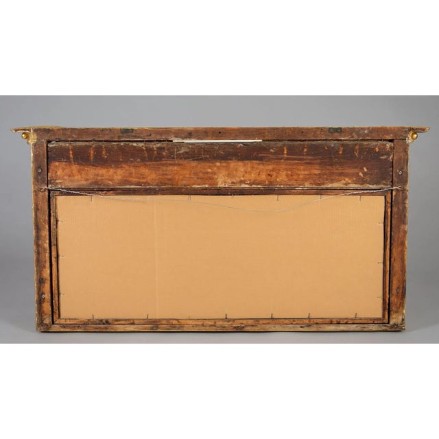 Brass Regency Giltwood Ovemantle Mirror For Sale - Image 8 of 9
