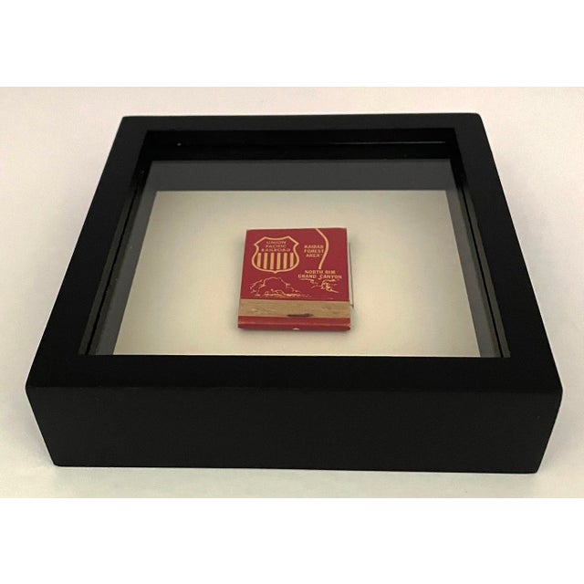 Mid-Century Modern Union Pacific Railroad Framed Vintage Matchbook For Sale - Image 3 of 6