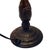 Late 20th Century Tiffany Style Table Lamp with Stained Glass Shade and Decorative Base, 1980s For Sale - Image 5 of 7