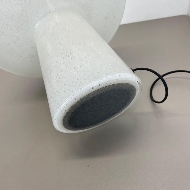 Large Glass UFO Table Light attributed to Glashütte Limburg, Germany, 1970s For Sale - Image 15 of 18