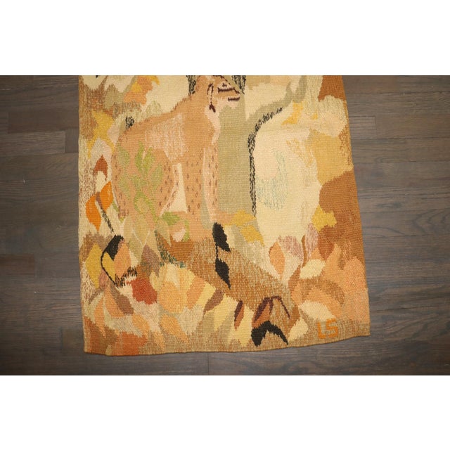 Mid 20th Century Scandinavian Kilim from Lilly Sjöberg rug no. j5018 For Sale - Image 4 of 7