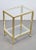1970s Vintage Regency Two-Tone Serving Trolley in Brass & Glass, 1970s For Sale - Image 5 of 9