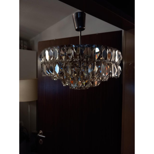 Glass Crystal Pendant Light from Bakalowits & Söhne, 1950s For Sale - Image 7 of 10