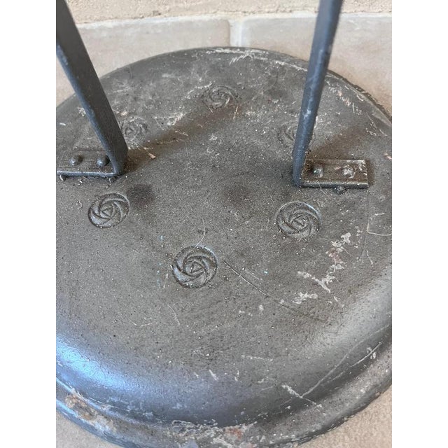 Arts and Crafts German Wrought-Iron Smoking Stand, 1916 For Sale - Image 5 of 10