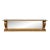 Antique Victorian Quartersawn Oak American Empire Mantel Mirror Backsplash 60" For Sale