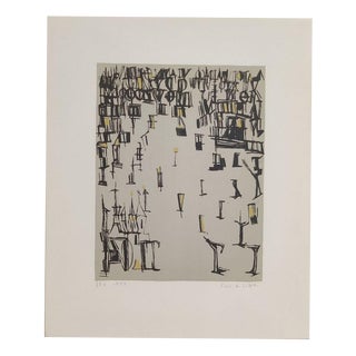 Maria Helena Vieira Da Silva, Christmas Pedestrians, 1978, Lithograph For Sale