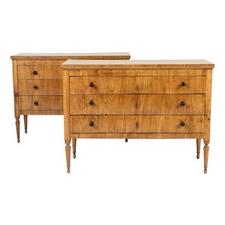 Early 19th Century Italian Cherrywood Chests of Drawers, Set of 2 For Sale