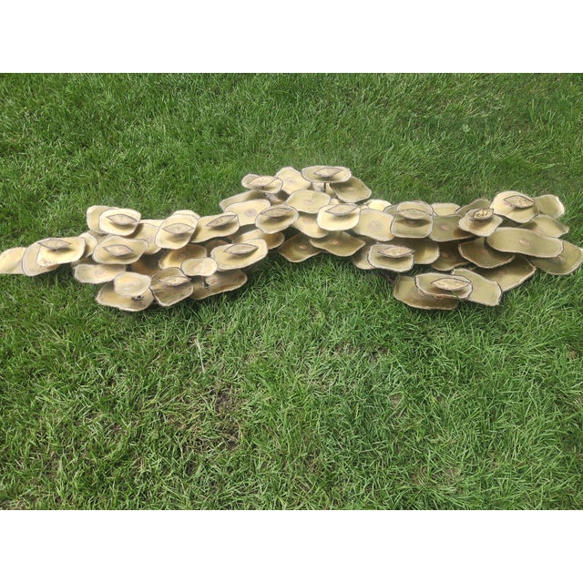 Rare Monumental 1976 Layman Jones Signed Mid-Century Brutalist Wall Sculpture- A Staggering 92" For Sale - Image 13 of 18