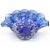 Blue Barovier Toso Murano Vintage Cobalt Blue Silver Flecks Italian Art Glass Conch Shell Bowl Vase For Sale - Image 8 of 9
