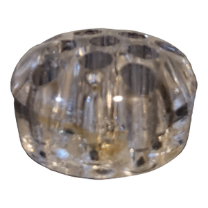 Vintage Clear Glass Flower Frog