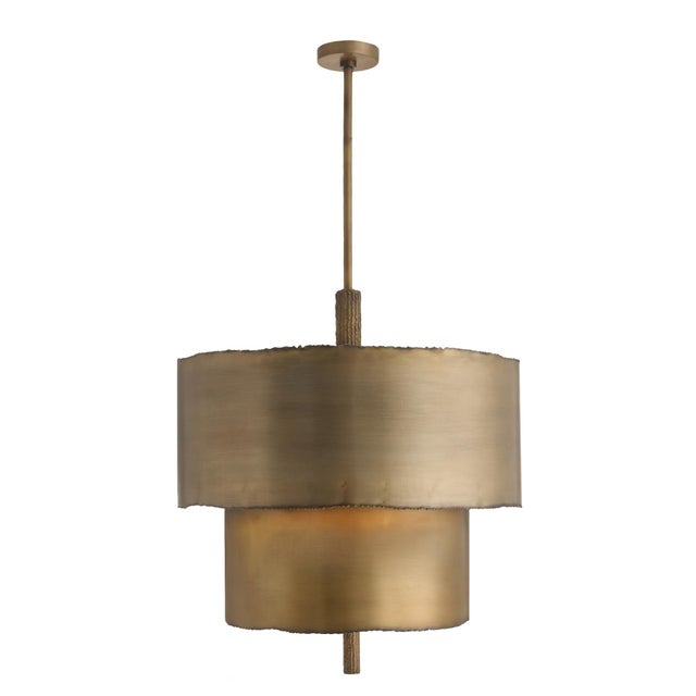 2020s Arteriors Home Leonardo Gold Iron Chandelier For Sale - Image 5 of 11