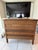 Grandmillennial Antique Tiger Oak Wood Dresser & Removable Mirror For Sale - Image 9 of 17