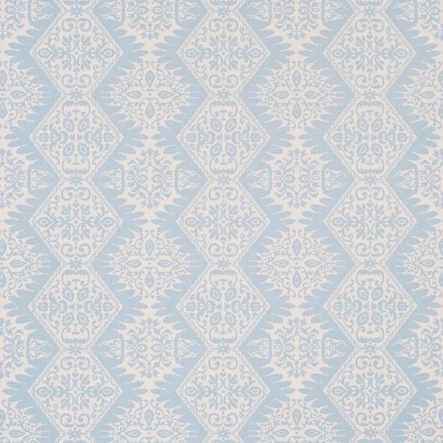 SAMPLE - Schumacher Berkeley Wallpaper In Hydrangea For Sale