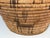 20thC 17” Polychrome Pima Akimel Oodham in the Style of Native American Olla Basket Dual Register Human & Deer Motif Willow Devils Claw and Yucca Root For Sale - Image 14 of 14