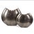 Metal Baniff Jagged Edged Disc Vase- Large For Sale - Image 7 of 10