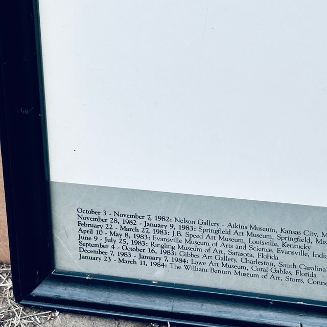 Wood Edward Weston: One Hundred Photographs "Dunes" 1983 Gallery Poster Framed For Sale - Image 7 of 11