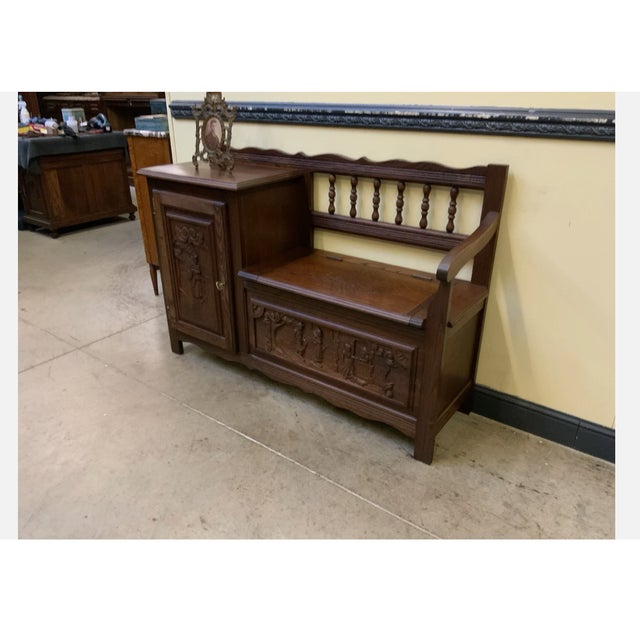 Brown Breton Shoe Cabinet, 1945 For Sale - Image 8 of 10