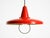Gold Mid-Century Modern Italian Red Aluminum Pendant Lamp, 1950 For Sale - Image 8 of 18