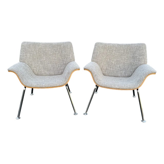 A Pair of Herman Miller Swoop Chairs-Designed by Brian Kane For Sale