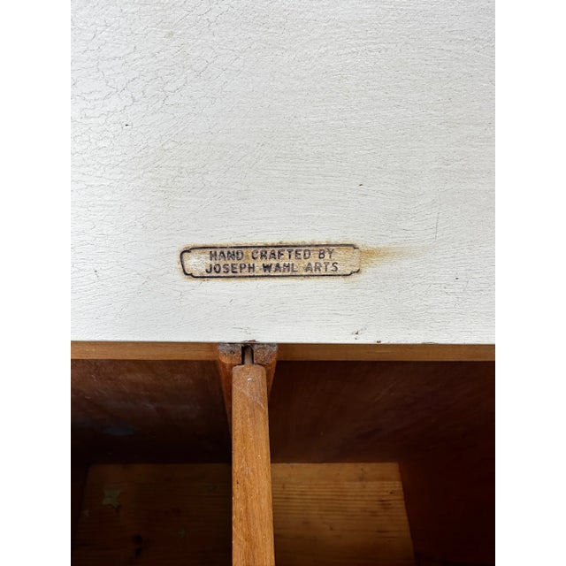 Mint Vintage Handmade Scandinavian/Farmhouse Wooden Hamper For Sale - Image 8 of 9