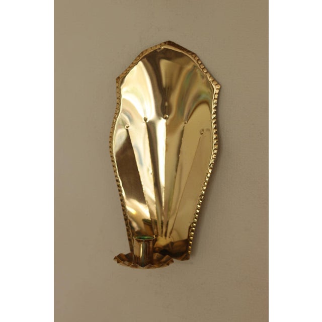 Mid-Century Swedish Brass Sconces, Set of 2 For Sale - Image 10 of 16