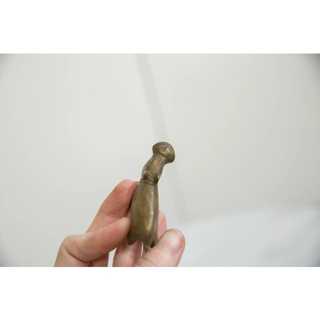 African Vintage African Bronze Hippo For Sale - Image 3 of 5