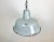 1960s Industrial Grey Enamel Factory Lamp, 1960s For Sale - Image 5 of 13