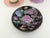 Black Vintage Chinese Enamel Ceramic and Brass Decorative Bowl Wall Hanging For Sale - Image 8 of 8