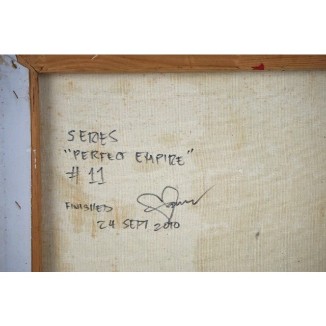 2010s "Perfect Empire #11", Classical Roman Male Sculpture Figurative Study on Red by Francis Tanseco For Sale - Image 5 of 7