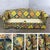 Late 20th Century Camelback Sofa W/Multicolored Patchwork Fabric & Tight Back by Rowe Furniture For Sale - Image 17 of 18