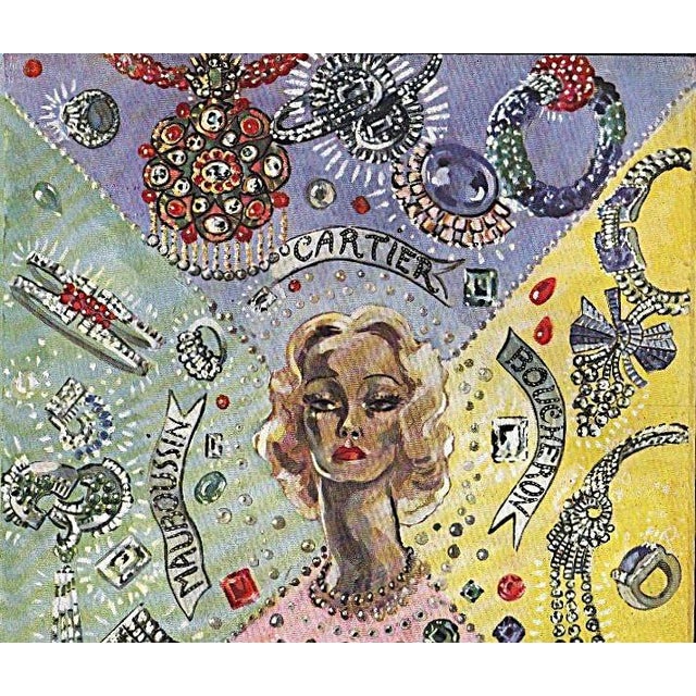 Art Deco 1937 Rare French Jewelry Advertisement Print-Cartier, Mauboussin, Boucheron, Chaumet, by Lartrigue, Matted For Sale - Image 3 of 3