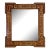 Antique Marquetry Wood Inlaid Mirror Frame For Sale
