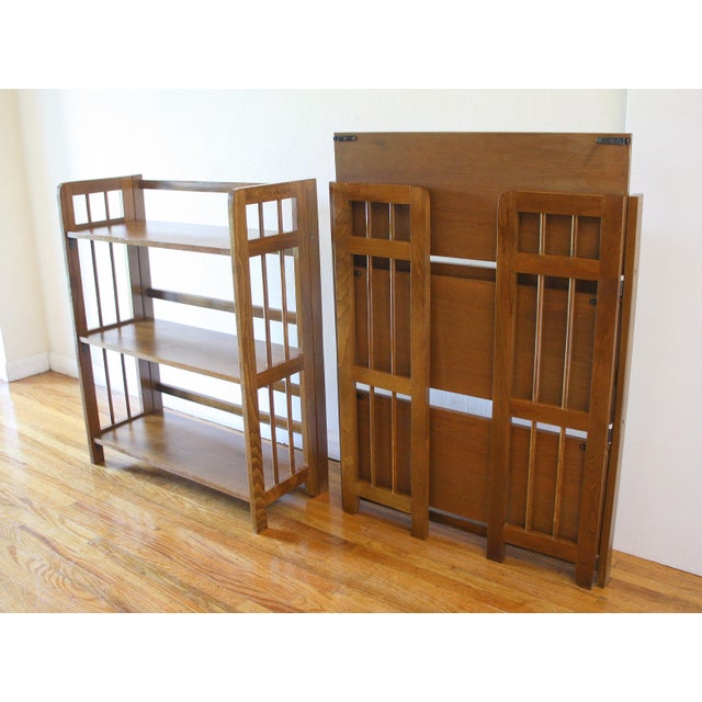 Mid Century Modern Pair of Bookshelves For Sale - Image 4 of 5