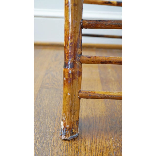 Pair of Mid 20th Century Tortoise Bamboo Foldable Chairs For Sale - Image 9 of 12