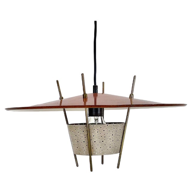 Modernist Hanging Light attributed to Ernest Igl for Hillebrand, Germany, 1960s For Sale