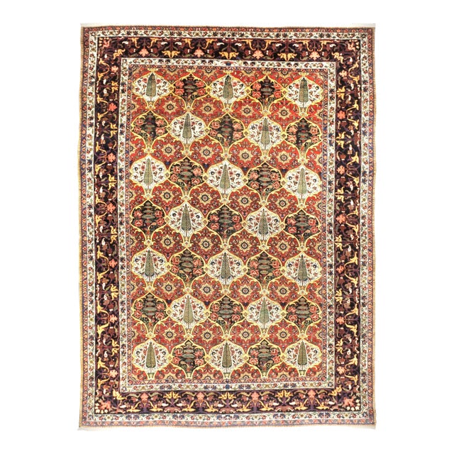 Antique Persian Bakhtiar Rug. 10'4"x 14'1" For Sale