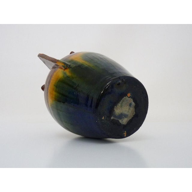 Warm-Flamed Sandstone Vase, 1980s For Sale - Image 10 of 11