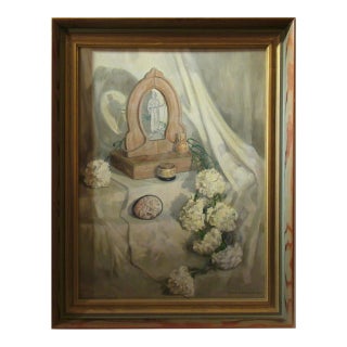 Ralph Anderson Still Life With Flowers 1960 Painting For Sale