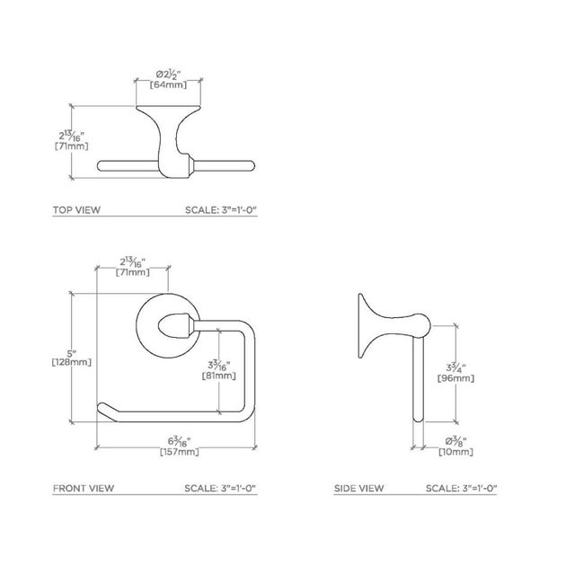 Waterworks Riverun Wall Mounted Swing Arm Paper Holder Chairish