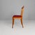 Mid-Century Modern Mid-Century Modern Italian Wooden Chairs with Burgundy Sky, 1940s, Set of 6 For Sale - Image 3 of 15