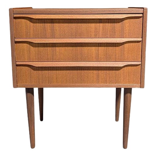 1950s Teak Nightstand For Sale