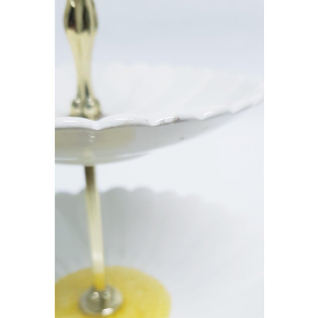 Vintage Daisy Petit Fours Server, Gien, France For Sale - Image 17 of 18