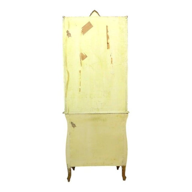 1960s Italian Franco Tacchi Vitrine on 3 Drawer Base With Gilt Trim For Sale - Image 12 of 15