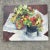 Textile 1990’s Original Vintage Impressionist Floral Still Life Painting Signed For Sale - Image 7 of 7