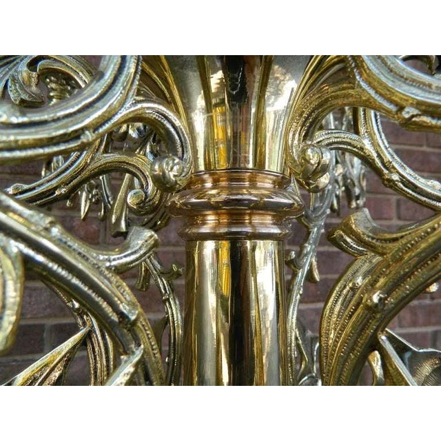 1860 Victorian Twenty Five Candle Candelabras - a Pair For Sale In Savannah - Image 6 of 11