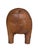 Vintage Large Pig Stool by Dimitri Omersa in Brown Leather, 1960s For Sale In San Francisco - Image 6 of 12