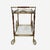 Hollywood Regency Hollywood Regency Bar Cart in Brass & Mahogany by Maison Jansen For Sale - Image 3 of 15