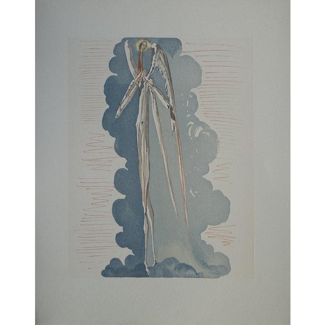 Salvador Dali, The Angel of the Seventh Heaven, Woodcut For Sale - Image 4 of 4