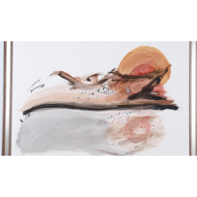 Contemporary Barry Berkus 2006 "Maelstrom" Original One of a Kind Watercolor & Pencil Painting Framed and Ready to Display For Sale - Image 3 of 10