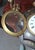 Napoleon III Octagonal Wall Clock with Painted Flowers, in Good conditions. Designed before 1890